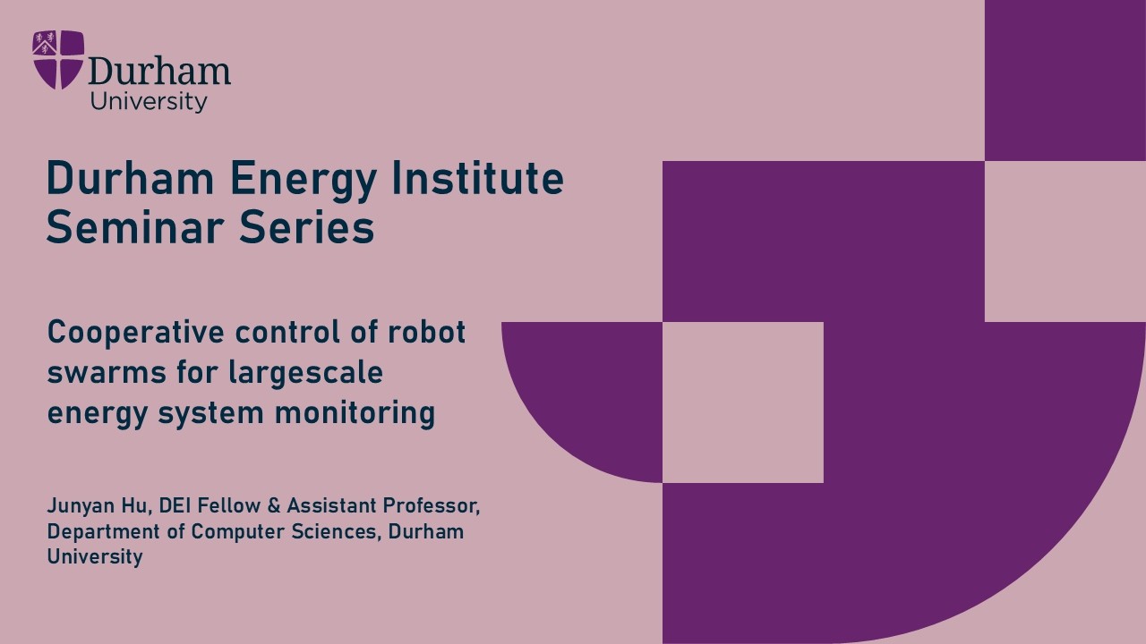 Cooperative control of robot swarms for largescale energy system monitoring