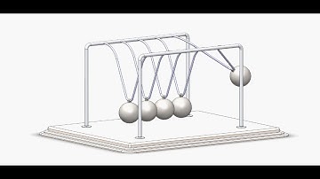 Newtons Cradle - Solidworks Motion Simulation