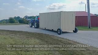 Moving Shipping Containers with EZY Wheels