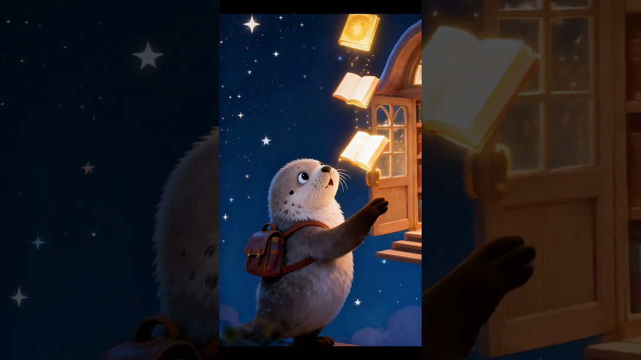 Magical Seal Discovers a Glowing Book | Fantasy Short Story