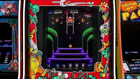 Donkey Kong 3, bezel with the Mega Bezel Reflective Shader