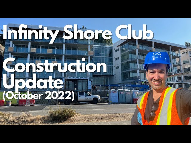 Infinity Shore Club Seattle condos - 1250 Alki Ave SW - Construction update October 2022