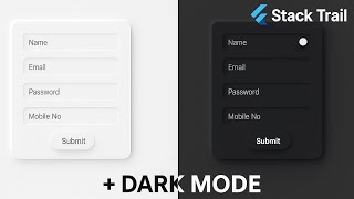 Neumorphism Login Form with Dark Mode | HTML & CSS Only | Stack Trail UI Design