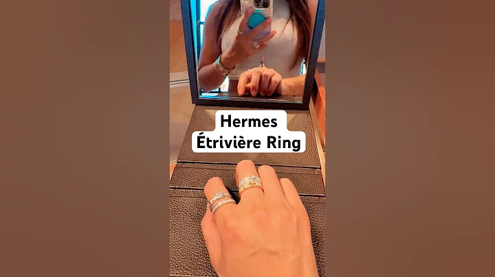 ⚡️Unboxing Hermes Etriviere ring, medium model #shorts #hermes #unboxing
