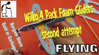 Bargain Store Gold or Garbage? Wilko 4 Pack Foam Gliders second attempt FLYING screenshot 5