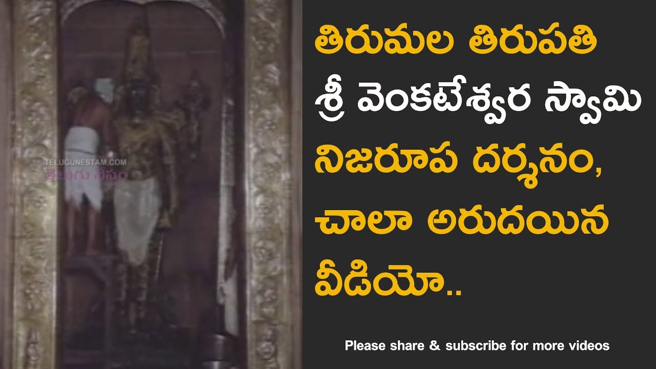 Tirumala Venkateswara Swamy Temple abhishekam real video