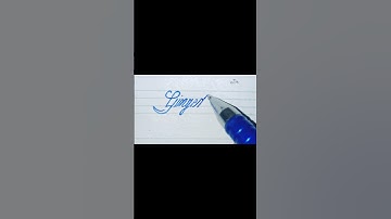 Ginger write ✍️ in beautiful cursive style. #calligraphy #handwriting