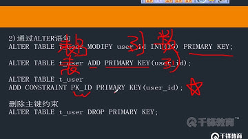 千锋软件测试教程：7 表的操作续三