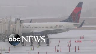 Northeast airports at standstill amid winter storm