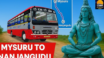 INSANE KSRTC Saarige Map Mod! Mysuru–Nanjangudu + Shiva Temple Add-on for BUSSID