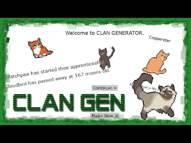 Warrior Cats Generator (UPDATED) 