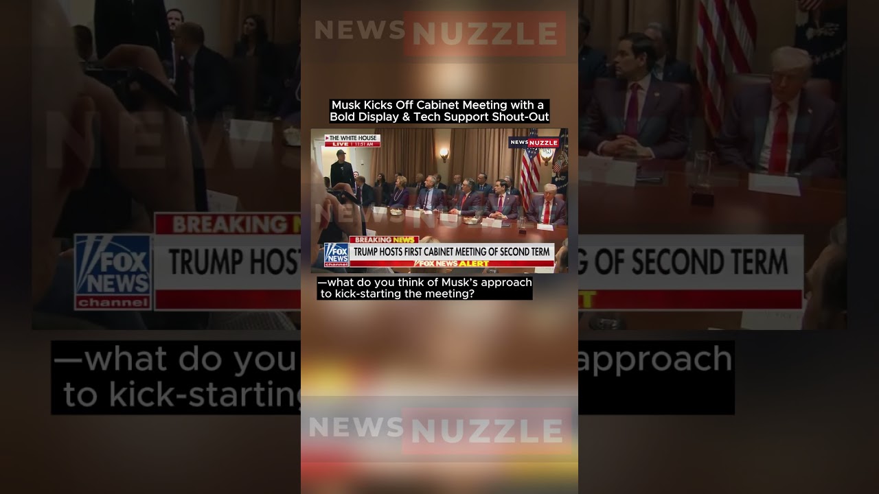 Musk Kicks Off Cabinet Meeting with a Bold Display & Tech Support ShoutOut 