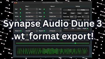 Ocean Swift  - Wavetable Creator 1.4.3 | Synapse Audio Dune .wt format export!