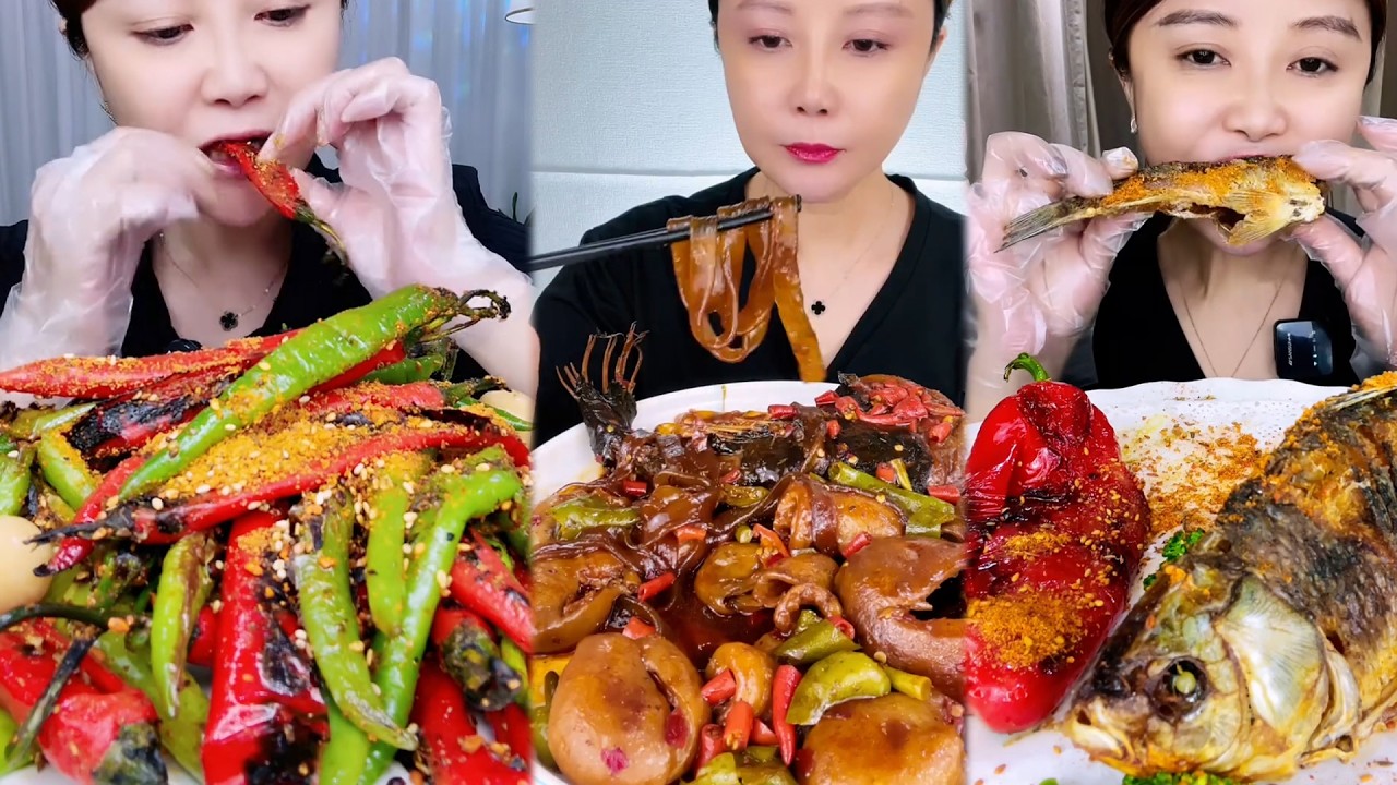 New Mukbang & New ASMR FOOD Chellange, EATING MUKBANG NEW  #고기먹방 #三大爷美食铺