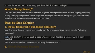 Resolving Dependency Problems When Upgrading Ubuntu: A Step-by-Step Guide