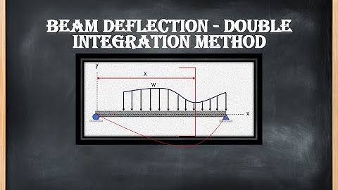 Structural Theory | Beam Deflection - Double Integration Method - Part 1