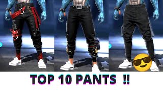 TOP 10 GOOD LOOKING PANTS IN FREEFIRE 😎😍