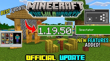 Minecraft Pe 1.19.50 Official Version Released | Minecraft Pe 1.19.50 Update New Features Added!