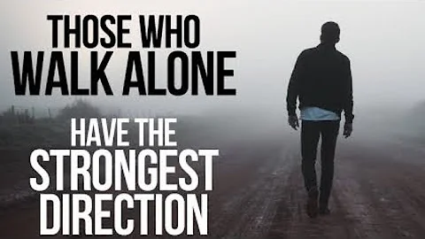 THIS IS FOR ALL OF YOU FIGHTING BATTLES ALONE (Walk Alone Speech)