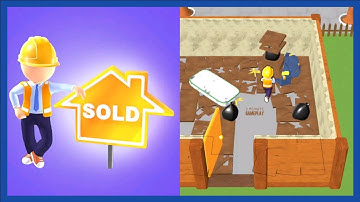 House Flip Master | 3 Minute Gameplay p.01 | House 1 Room