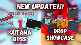 New Saitama Raid Boss & OPA MAN ALL Drops Showcase | Dragon Soul Raid Expansion Update screenshot 4