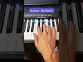 Aurora - Runaway easy piano tutorial!