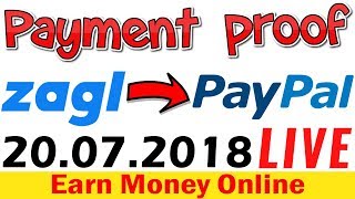 Zagl Link Shrink Live Payment Proof 20.07.2018 🔥 Get Paypal Cash
