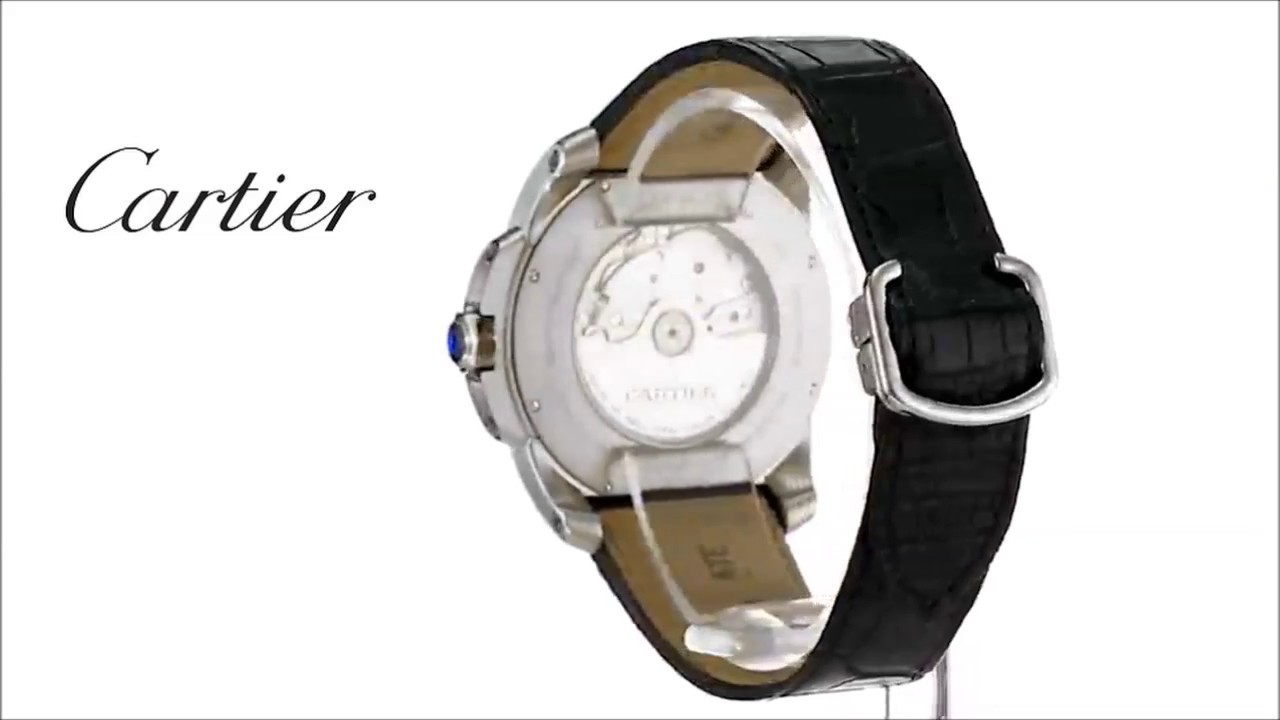 De Cartier Leather Strap Watch 