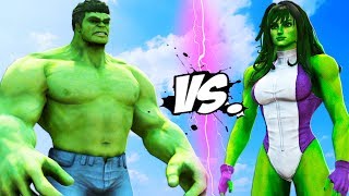 HULK vs She HULK - Epic Battle