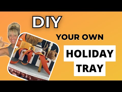 DIY Holiday Tray | Tracey's Fancy