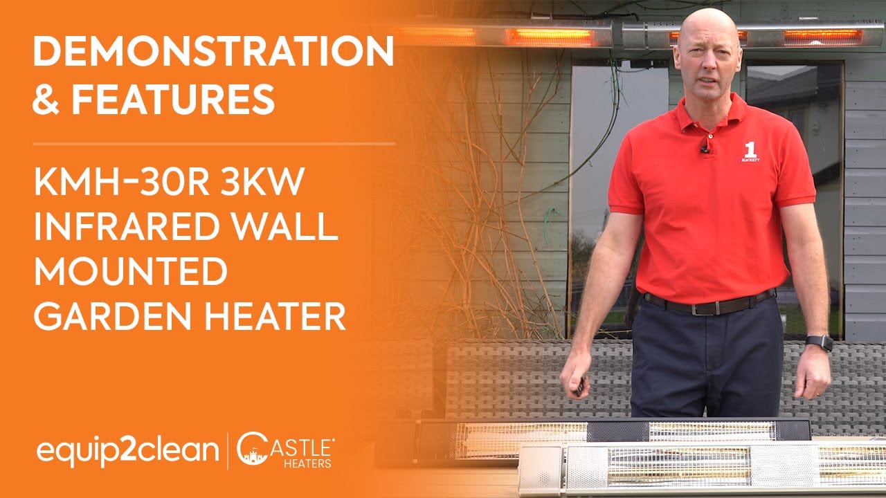 KMH-30R 3KW Infrared Wall Mounted Outdoor Garden Heater - YouTube