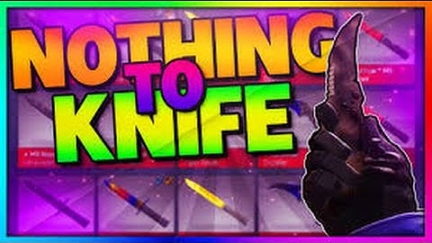 From nothing to a knife!!!! CSGO Gambling!