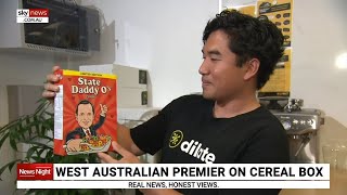 Western Australian Premier ends up on a box of ‘State Daddy O’s’ cereal