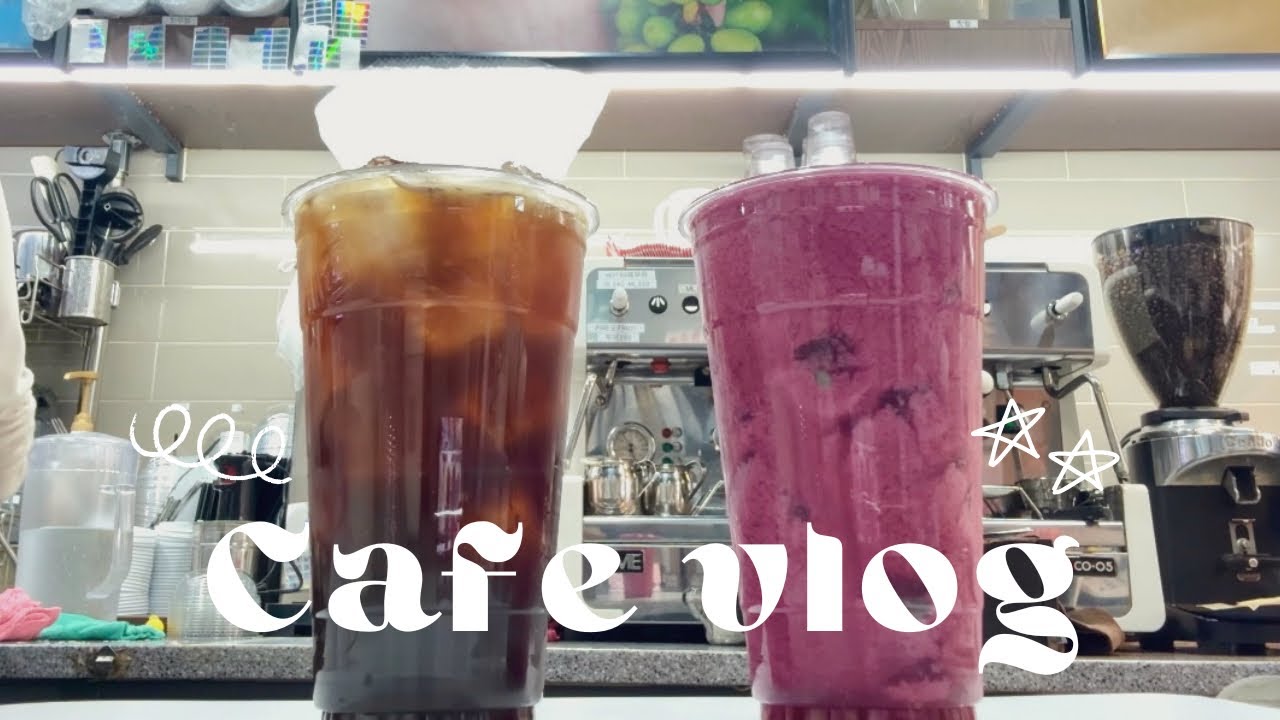 Cafe vlog | 🍇더리터 포도주스 먹어봤니?🍇 | 더리터카페알바 | 음료제조영상 | 카페알바브이로그 cafe asmr✨