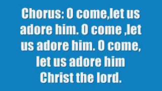 O Come All Ye Faithful with lyrics. chords