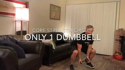 Ab Workout: Standing Core Strength Circuit with 1 dumbbell