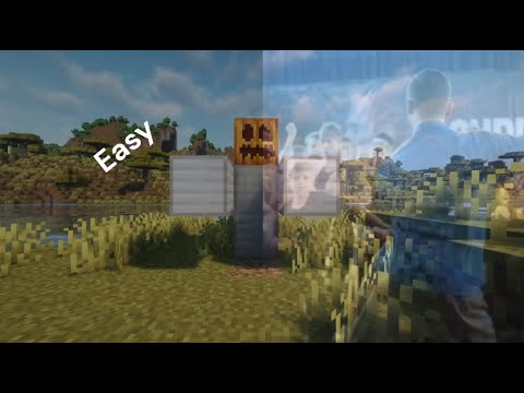 Easiest Way to build the dancing Golem/Tutorial #minecraft #tutorial