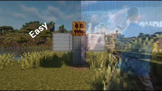 Easiest Way to build the dancing Golem/Tutorial #minecraft #tutorial