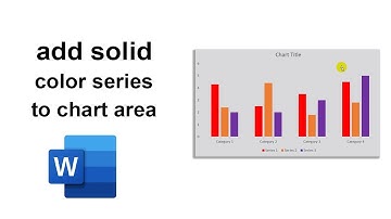 How to add solid color series to chart area in word