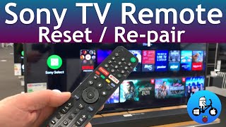 Sony TV remote Fix. Reset / Repair. Bravia Android TV.