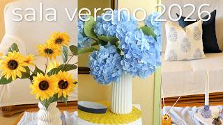 CÓMO DECORAR TU ENTRADA Y SALA PEQUEÑA EN VERANO 2026🌻 DECORACIÓN DE INTERIORES