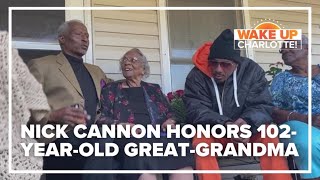 Nick Cannon honors 102-year-old great-grandma in Kannapolis