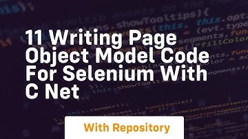11 writing page object model code for selenium with c net