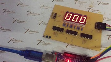 Arduino Counter ควบคุม 3 digit 7Segment ใช้  IC 74HC595