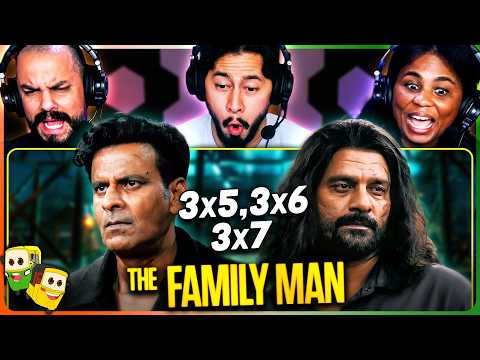 THE FAMILY MAN Season 3 Episodes 5, 6 & 7 Reaction | Manoj Bajpayee | Sharib Hashmi| Jaideep Ahlawat
