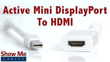 4K Ultra HD Active Mini DisplayPort to HDMI Adapter - Makes Video Easy #3856