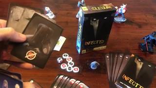Infected - base card game setup and quick rules -  Black Forest Studio