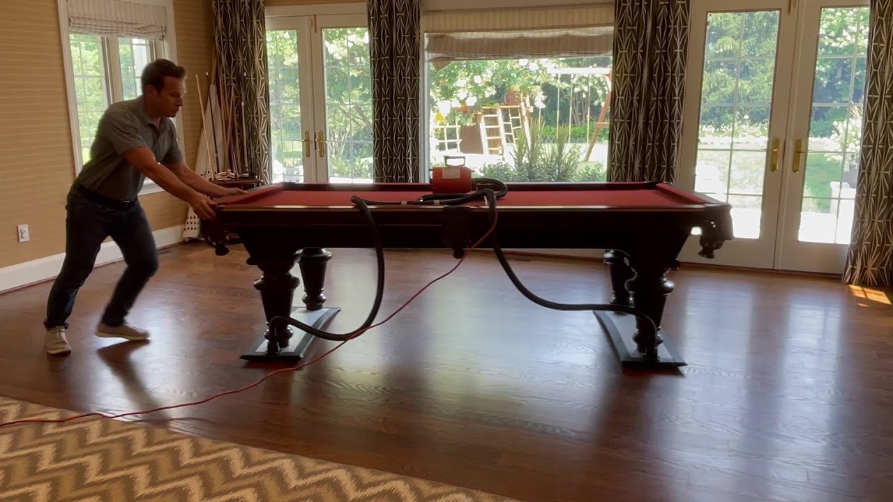 How To Move A Pool Table Without Taking It Apart - YouTube
