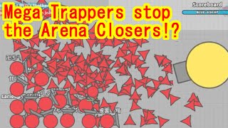 Diep.io I Tried To Stop The Arena Closer Part3 Mega Trapper Team　Arena Closerを止めようとしてみた