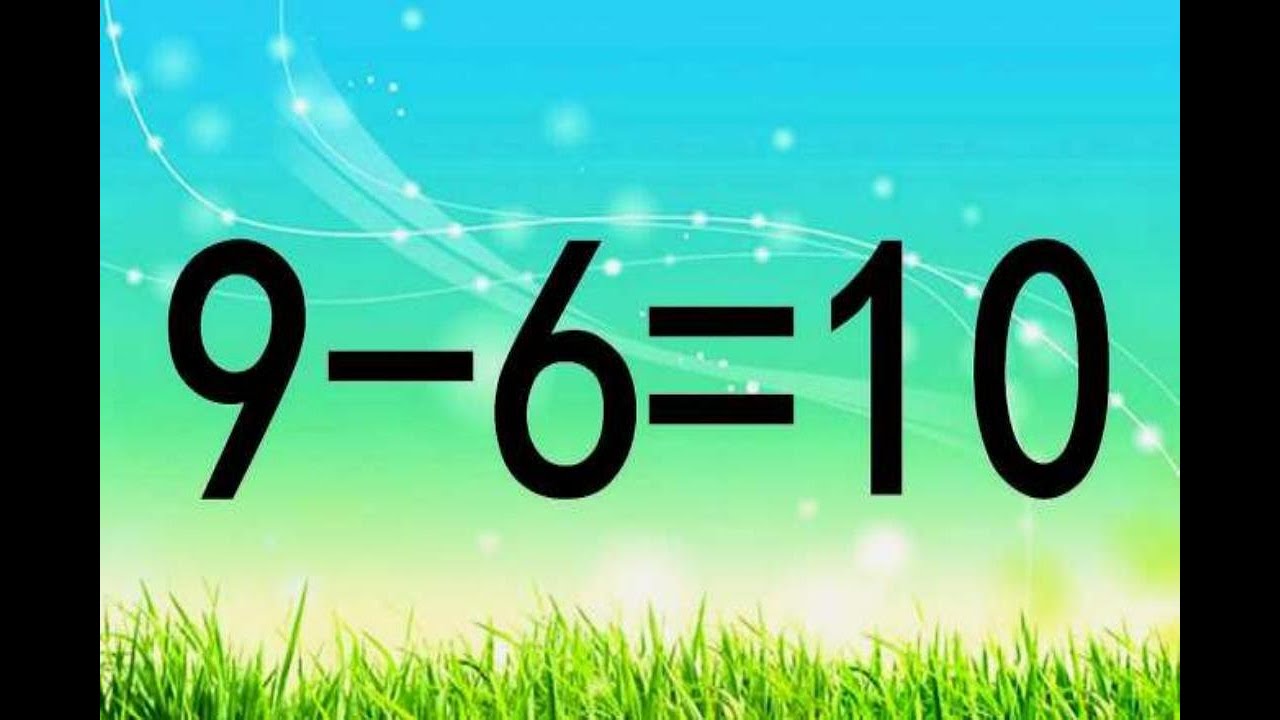 你够聪明吗？如何让9-6=10成立，智商越高的同学，能越快想到答案 - YouTube